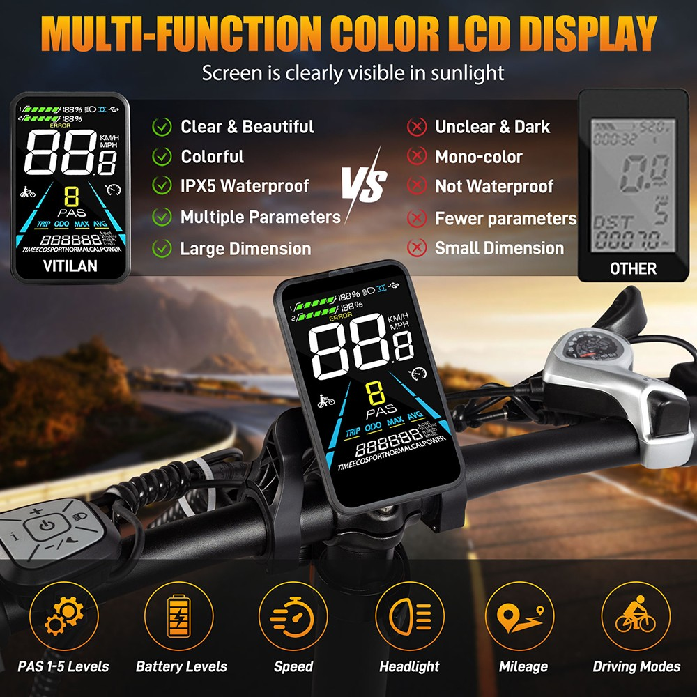 Vitilan elektrický bicykel V3 2.0 1